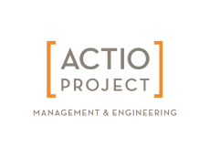 Logo de Actio Project Management & Engineering, socio de ICA-Grupo en la gestión de proyectos de ingeniería.