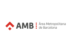 Logo de AMB, cliente clave de ICA-Grupo en gestión metropolitana.