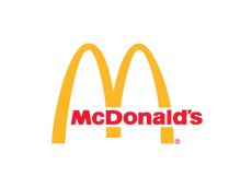 Logo de McDonald's, cliente de ICA-Grupo, en proyectos de restauración y espacios comerciales.